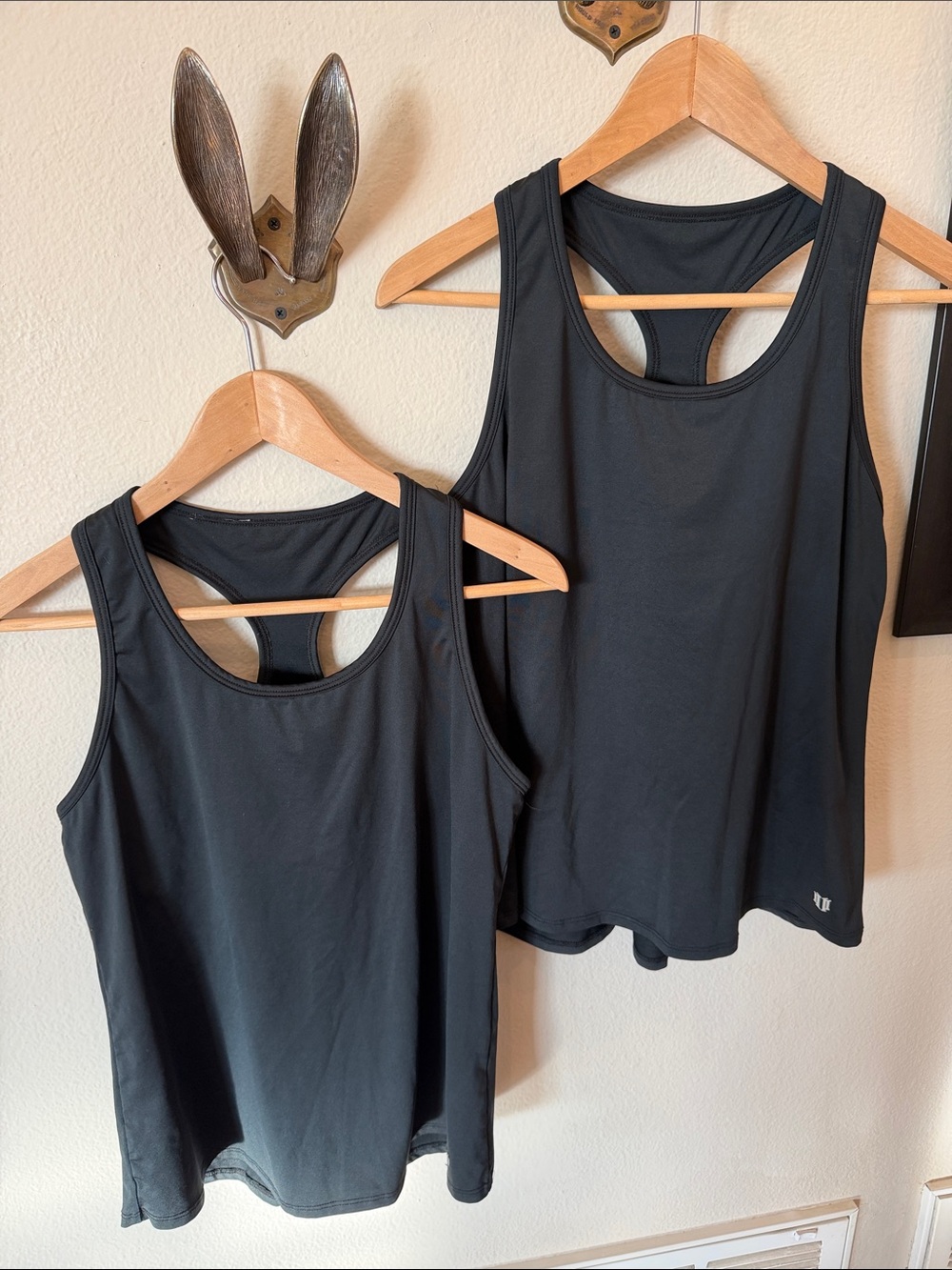 EleVen by Venus Williams Black Racerback Performance Tank Duo